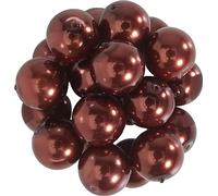 Rayher Lot de Perles de Cire en Verre Renaissance, Nougat, 35 pces, Ronde Ø 10mm, Arts créatifs, décorations, Bijoux -14403532