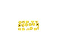 Rayher Lot de Perles en bois, jaune, 52 pces., 10mm ø, FSC 100%, arts créatifs, bijoux, décoration, porte-clefs-1250320