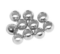 Rayher Lot de Perles intercalaires, Argent, 10 pces., métal, Brillant, Lisse, 3x2,5mm, Trou ø 1,7mm, Arts créatifs, bijoux-22970606