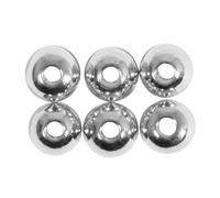 Rayher Lot de Perles intercalaires, Argent, 6 pces., métal, Brillant, Lisse, ø 5mm, Trou ø 1,5mm, Arts créatifs, bijoux-22969606