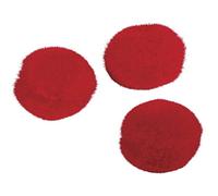 Rayher Lot de pompons, rouge, 65 pces, Ø10mm, 100% polyacrylamide, arts créatifs, animaux, porte-clefs, suspensions, décorations-7651118, Unique