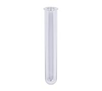 Rayher Lot de tubes à essai, transparent, 5 pces., verre acrylique, ø 20mm, H. 12cm, avec rebord, sans bouchon, décoration, vase, art floral, réassortiment-88587000