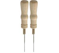 Rayher Manche en bois avec aiguille en feutre (Lot de 2)