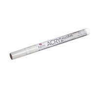 Rayher Marqueur Acrylique, Blanc, 1 PCE., Pointe Ronde 1-2mm, Outdoor, séchage Rapide, Base aqueuse, Arts créatifs-35006102