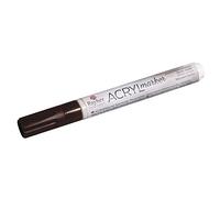 Rayher marqueur Acrylique Couvrant Pointe Ronde 2-4 mm +Valve, Marron, 35007544