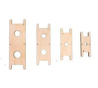 Rayher Matrices pour glands en bois naturel, 4 pces., FSC Mixed Credit, 4 tailles, instructions, arts créatifs, Marque-pages, porte-clés, boucles d‘oreille, vêtements-692246505