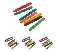 Rayher Mini bâtonnets de bois, multicolore, 300 pces., spatule, 5,5X0,5 cm, bois FSC 100%, usages multiples, bricolage, arts créatifs-64584999 (Lot de 4)