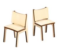 Rayher Mini chaises en Bois FSC 100%, 2,2x2,5x4cm 2 pcs, Nature, 46818505