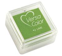 Rayher Mini coussin encreur «Versacolor», vert lime, 1 pce., 2,5x2,5 cm, sol. aqueuse, séchage lent, technique d’embossage, scrapbooking, cartes-28395424