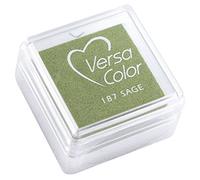 Rayher Mini coussin encreur «Versacolor», vert menthe, 1 pce., 2,5x2,5 cm, sol. aqueuse, séchage lent, technique d’embossage, scrapbooking, cartes-28395408