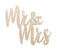 Rayher Mini-écriture Bois Mr&Mrs,FSC MixCred, Dense, Nature, 7x6,2x0,3cm