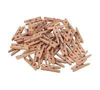 Rayher Mini pinces à linge en bois, nature, 48 pces, 2,5cm, 100% FSC, arts créatifs, décorations, photo, mémo-64588505