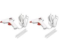 Rayher Mini pistolet à colle électrique basse température pour bois, feutrine ou ruban, 11 x 11 cm, blanc/rouge (Lot de 2)