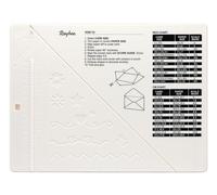 Rayher Mini Planche de pliage avec plioir et perforatrice d’angle, 3 pces., plaque de rainurage, 18x14cm, arts créatifs, scrapbooking, carte, enveloppe, boite cadeau-50293000