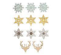 Rayher Miniatures en Bois Hiver 100% FSC +Point adhésif 11pc 4cm Ass., 46823000