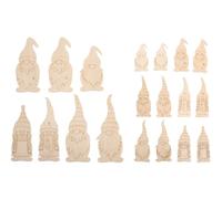Rayher Miniatures en Bois plaqué Famille de lutins 3,6-9cm 18pc Nature, 46804505