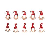Rayher Miniatures Lutin de Noël AV. Point adhésif 10pc coloré, 2,5x4cm, 46613999