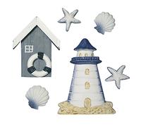 Petits objets en polyrésine: A la plage, 2-8 cm G