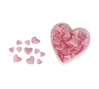 Rayher miniatures satin-tissu confettis cœur ouaté 13+20cm 100 pc rose, 8694116