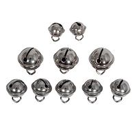 Rayher Mix Clochettes déco en métal, sphérique 10pc 2-5x11-19mm argent, 25225606