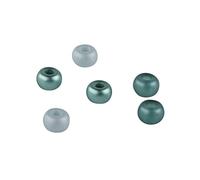 Rayher Mix Perles de rocailles ø5,5mm Grand Trou ø2mm 80pc Tons Menthe, 14799408