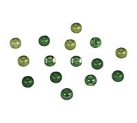 Rayher Mix perles de rocailles ø5,5mm grand trou ø2mm 80pc tons vert, 14799412