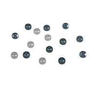 Rayher Mix perles de rocailles ø 5,5mm grand trou ø 2mm 80pc turquoise, 14799404