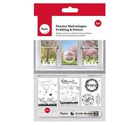 Rayher Modèles fenêtre Printemps&Pâques, Assorties, 1 Set