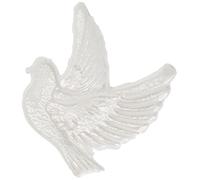 Rayher Motif de cire: Colombe, déco de bougies de baptême, blanc nacré, 31555680
