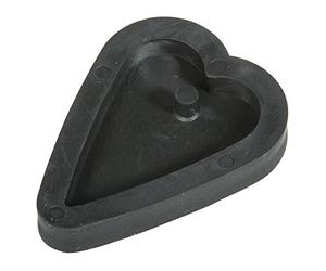 Rayher Moule bijoux: Pendentif Cœur, élastomère thermoplastique noir, 36057000