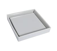 Rayher – Moule en silicone carré – 10x10x1,5 cm – pour béton créatif, résine époxy – Gris