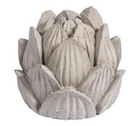 Rayher Moule en forme de «LOTUS» en silicone, 2 pces., ø 5,5cm, H. 5,5cm, avec support de mèche, base de savon, béton créatif, Raysin, cire, décoration, bougie-36147000
