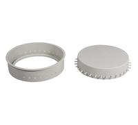 Rayher - Moule en Silico.sous-Verre AV.Bord troué, 17cm x H 4cm, 36198000, Gris