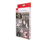 Rayher Moule en silicone motifs HIVER avec chablons, 1 set, 6 motifs, 14X26X1cm, béton, poudre à mouler Raysin, résine époxy, décoration, hiver, Noël-36102000, Coloré