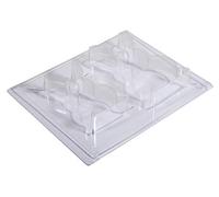 Rayher Moule: Famille de lapins, Transparent, 8x14,5x3cm/6,5x11,7x3cm