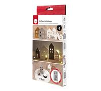 Rayher Moule MAISON en silicone, 1 pce, 4 formes, L. 3,4-6,5 X H. 5,5-10 X l. 1,7cm, béton créatif, Raysin, résine époxy, décoration, village de Noël-36132000, Gris, Box