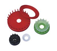 Rayher Moule paille – Kit fabrication étoiles de Noël – 3 pcs silicone rouge – 8939000