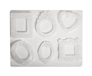 Rayher Moule plastique PE-LD: Cadre p photo 23,2x18,3cm 6 motifs choco, 36008000