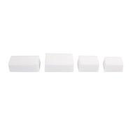 Rayher Moule pour savon, RECTANGLE, plastique PET transparent, 4 pces., 4 tailles 50-85X35-50mm, profondeur 3cm, 4 formes, réutilisable, arts créatifs-34233000