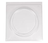 Rayher Moule Rond, 1 pce., plastique PET transparent, ø 25cm, H. 2cm, rebord 1,3cm, réutilisable, béton créatif, Raysin, arts créatifs, décoration, plateau-36140000