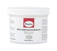 Rayher Neige structurée, blanc, 1 pot, 118ml, pâte acrylique à base aqueuse, modélisme, décorations, hiver, Noël -38042000