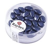 Rayher - Olive Renaissance 9 x 6 mm, boîte de 20 pièces, Anthracite.