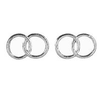 Rayher Ornement en cire, alliances, 2 pces., ø 2,5cm, prêt à l’emploi, argenté, décoration de bougie, mariage-3119622