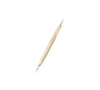 Rayher Outil de pointage en métal, 1 pce., manche en bois, L. 14cm, 2 pointes ø0,8mm+ø1,3mm, arts créatifs, embossing, carte-2830000