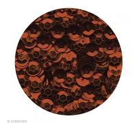 Rayher Paillettes sequins bombées à coudre/coller ø 6mm 4000pcs brun s., 3927022