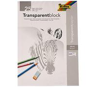 Rayher papier calque bloc de 25 feuilles de papier transparent format A3 80 g/m² papier translucide idéal pour dessiner ou reproduire un dessin à l identique blanc