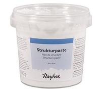 Rayher pâte de modelage fine boite de 500g idéale pour créer des reliefs sur les surfaces telles que le bois,toile-châssis,cuir, verre,métal etc matériel de peinture artistique blanc