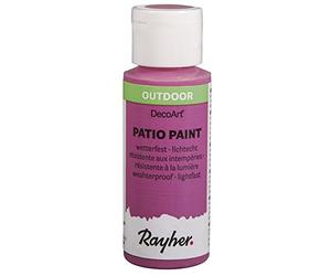 Rayher Patio Paint peinture acrylique extérieur flacon 59 ml rose vif, 38610267
