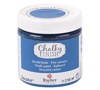 Rayher Peinture effet craie «Chalky Finish», bleu ciel, 1 pot, 236 ml, solution aqueuse, arts créatifs, décoration vintage-38868374