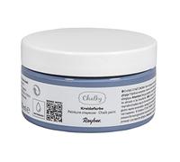 Rayher Peinture effet craie «Chalky Finish», bleu-gris ultra mat, 1 pot, 100 ml, solution aqueuse, arts créatifs, décoration vintage-35047370